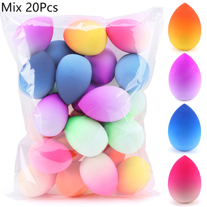 10/20 Pcs Soft Mix Color Makeup Sponge Face Beauty Cosmetic Powder Puff for Foundation Cream Concealer Make up Blender Tools