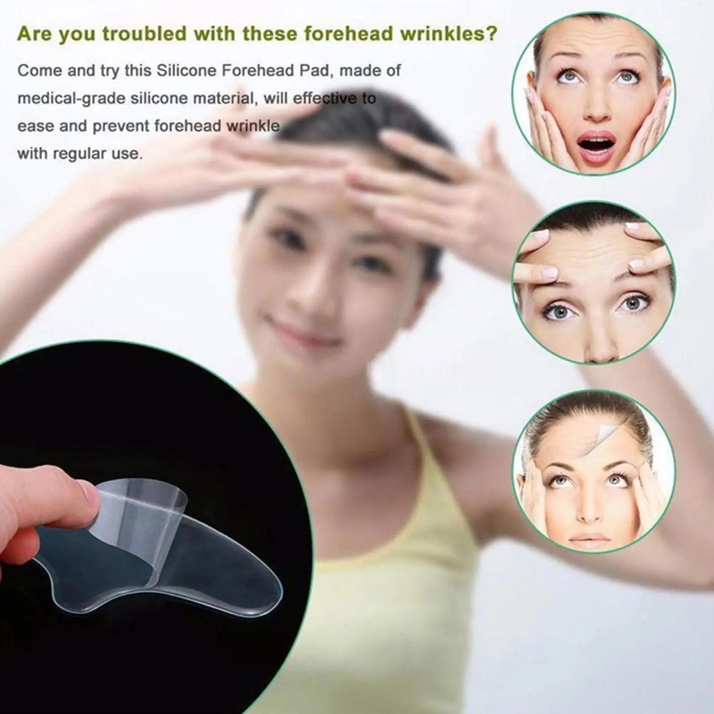 Anti Wrinkle Forehead Patch Eye Mask Forehead Line Removal Gel Patch Firming Lift up Mask Stickers Anti-Aging Face Skin Care