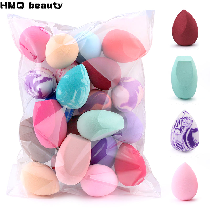 10/20 Pcs Soft Mix Color Makeup Sponge Face Beauty Cosmetic Powder Puff for Foundation Cream Concealer Make up Blender Tools