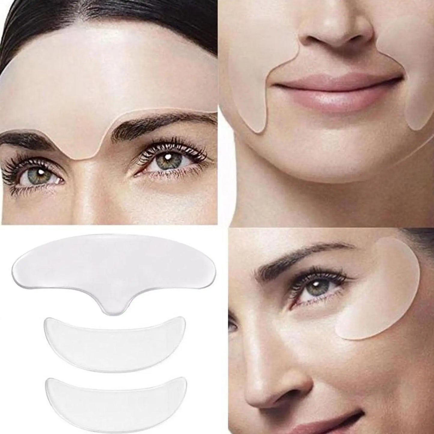 Anti Wrinkle Forehead Patch Eye Mask Forehead Line Removal Gel Patch Firming Lift up Mask Stickers Anti-Aging Face Skin Care